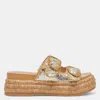 Dolce Vita Wanika Jute Platform Slide Sandal In Multi