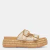 Dolce Vita Wanika Jute Platform Slide Sandal In Multi