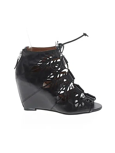 Pre-owned Dolce Vita Wedges In Black