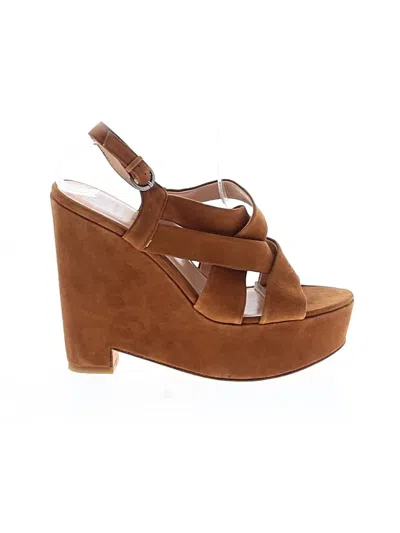 Pre-owned Dolce Vita Wedges In Brown
