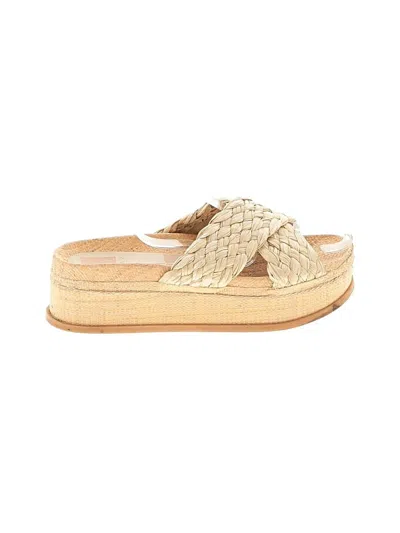 Pre-owned Dolce Vita Wedges In Tan