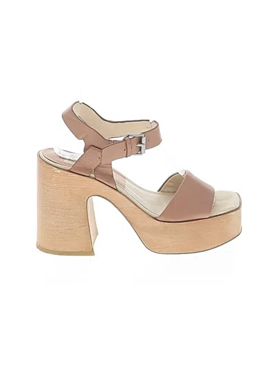 Pre-owned Dolce Vita Wedges In Tan