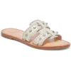 Dolce Vita Wesla Stud Womens Studded Leather Slide Sandals In Multi