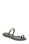 Dolce Vita Wink Slide Sandal In Black Leather