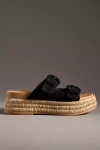 Dolce Vita Witny Buckled Platform Slide Sandals In Black