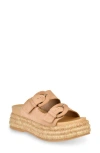 Dolce Vita Witny Platform Espadrille Sandal In Toffee Suede