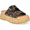 Dolce Vita Wixie Beaded Strap Platform Sandal In Black Multi Beads