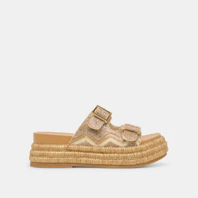 Dolce Vita Wixie Sandals Gold Multi Beads