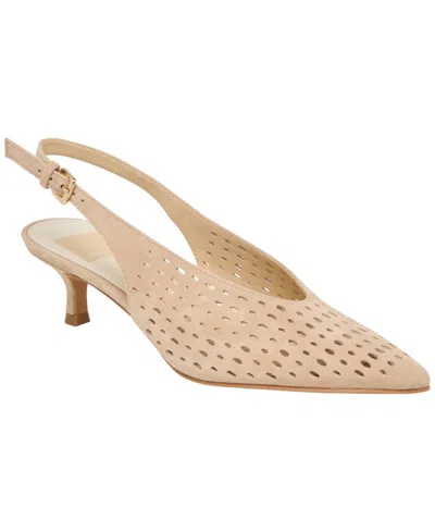 DOLCE VITA WOMEN'S ALENNA PERFORATED POINTED TOE KITTEN HEEL PUMPS