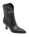 Dolce Vita Angel Pointed Toe Western Boot In Black Leather