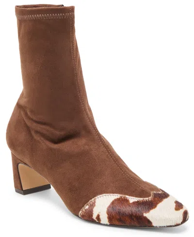 Dolce Vita Women's Anika Low-heel Dress Booties In Brown