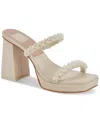 Dolce Vita Ariele Imitation Pearl Platform Sandal In Vanilla Pearls