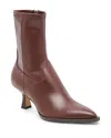 Dolce Vita Arya Pointed Toe Bootie In Chocolate