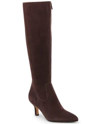 Dolce Vita Women's Attie H2o Stiletto Heel Knee-high Dress Boots In Brown