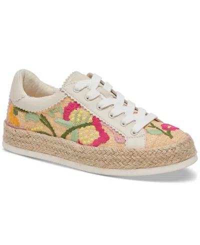 Dolce Vita Women's Azalia Floral Crochet Espadrille Lace-up Sneakers In Floral Multi