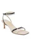 Dolce Vita Bamby Ankle Strap Sandal In White/black