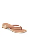 Dolce Vita Barty Flip Flop In Cognac Leather