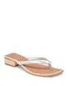 Dolce Vita Barty Flip Flop In Silver Metallic