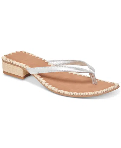 Dolce Vita Women's Barty Whipstitch Thong Low Heel Sandals