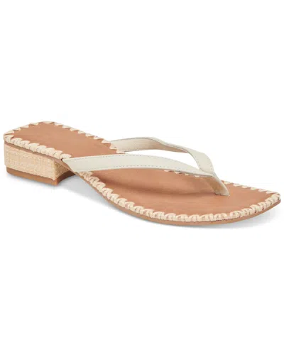 DOLCE VITA WOMEN'S BARTY WHIPSTITCH THONG LOW HEEL SANDALS