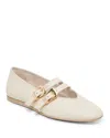 Dolce Vita Women's Baylee Ballet Flats In Ivory Crinkle