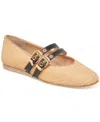 Dolce Vita Baylee Mary Jane Flat In Natural Raffia
