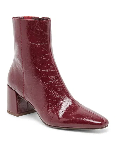 Dolce Vita Women's Bayra Patent Leather Ankle Boots In Red