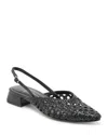 Dolce Vita Birdie Pointed Toe Slingback Flat In Black