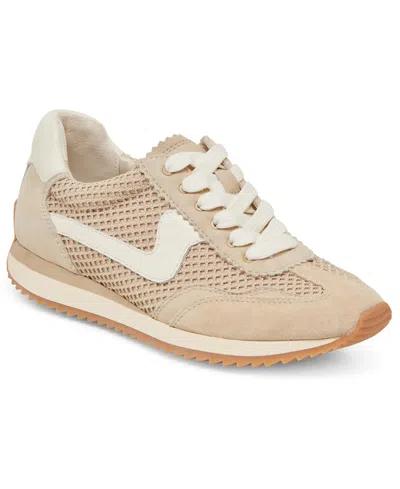 Dolce Vita Women's B.ntcd Lace-up Retro Jogger Sneakers In Sesame Woven