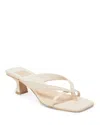 Dolce Vita Brevel Kitten Heel Flip Flop In Bone Leather