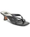 Dolce Vita Brevel Kitten Heel Flip Flop In Onyx Leather