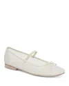 Dolce Vita Cadel Mary Jane Flat In Ivory Mesh