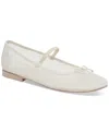 Dolce Vita Cadel Mary Jane Flat In Ivory Mesh