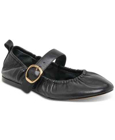 Dolce Vita Women's Caely Cinched Mary Jane Flats In Black