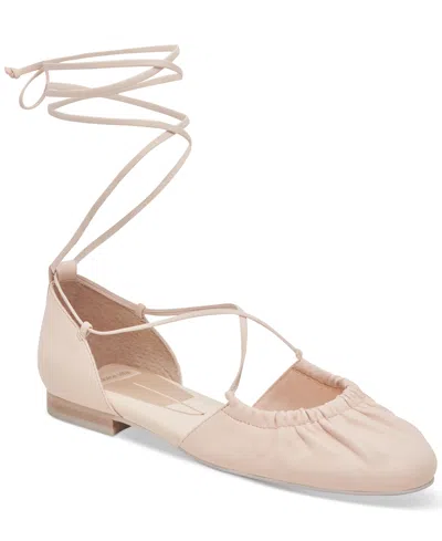 Dolce Vita Cancun Ballet Flats Light Pink Leather In Ivory Leather