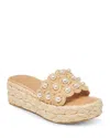 Dolce Vita Caper Platform Sandal In Light Natural
