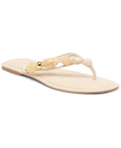 Dolce Vita Women's Cely Embellished Thong Flip-flop Sandals In Neutral