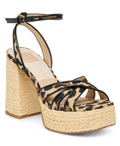 Dolce Vita Danila Piped Platform Sandal In Black