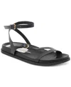 Dolce Vita Darlis Ankle Strap Sandal In Black Leather