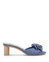 Dolce Vita Darly Slide Sandal In Blue Denim