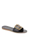 Dolce Vita Dasa Slide Sandal In Noir Croco