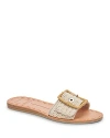 DOLCE VITA WOMEN'S DASA SLIP ON BUCKLED SLIDE SANDALS