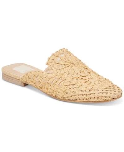 Dolce Vita Sabor Flats Lt Natural Raffia In Light Natural Macrame
