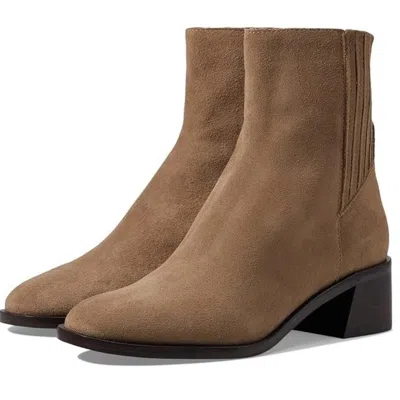 Dolce Vita Women's  Linny H2o Boots Brown Leather Round Toe Ankle Bootie Rhs6812