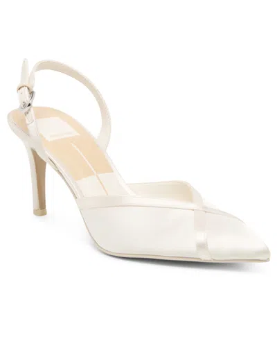 Dolce Vita Women's Elaya Pointed Toe Pumps In White