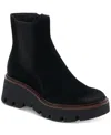 Dolce Vita Emmet H2o Waterproof Platform Bootie In Onyx Suede
