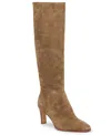 Dolce Vita Women's Emmi Pointed-toe Blade-heel Knee-high Tall Dress Boots In Brown