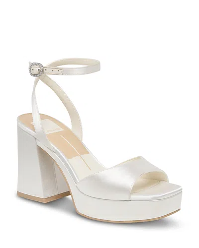 Dolce Vita Women's Felica Platform Sandals In White