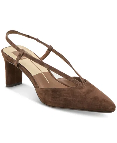 Dolce Vita Women's Ginay Pointed-toe Slingback Blade-heel Pumps