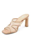 Dolce Vita Women's Gitel Crossband Slide High Heel Dress Sandals In Light Tan